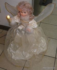 Lighted moving angel