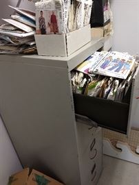 File Cabinet Full of Vintage Patterns!!