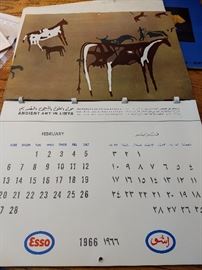 1966 Libya Esso Calendar