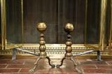 Antique Brass Andirons