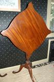 American Chippendale Mahogany Tilt Top Table