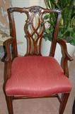 Four Pair English Chippendale Chairs