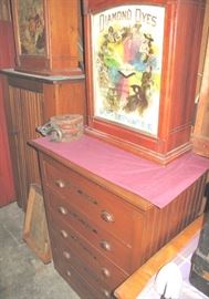 Chest is labeled medical records on drawers.