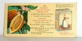 Bakers Cocoa Ad Card