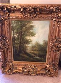Lovely Oil Painting in Beautiful Frame