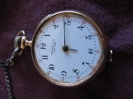 Tiffany pocket watch as is 