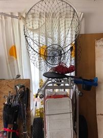 Fishing nets..golf clubs