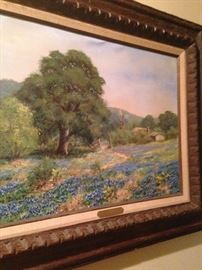 Texas bluebonnets:  "Blue Field" by Lillian Fowler