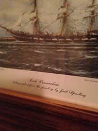 "Lock Vennachar" by Jack Spurling,  (1870 – 1933) He was an English painter noted for nautical themes, particularly sailing ships of the 19th and 20th centuries.