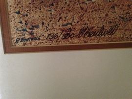 136/500 - by artist George Bootwill  (He was designated as the Official Texas State Artist for 2006 for one of his other Texas scenes.)