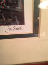 Jon Smith began painting at an early age and later studied at the Univ. of South Carolina and did post graduate work in Provence, France.