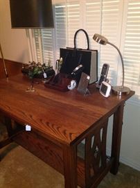 Mission style desk
