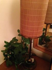 One of two unique lamps