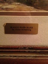"Blanco River Blues" by artist Victor Armstrong