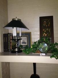 One of several reading lamps