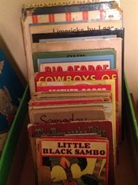 Children's vintage books  including "Little Black Sambo" 