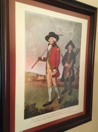 "To the Society of Goffers at Blackheath" by Lemuel Francis Abbott   (1760-1802)  (The original was issued  in 1790. It is one of the first golf portraits ever published. The Blackheath golf course was a primitive five-to-seven-hole golf affair; its members were wealthy merchants. )