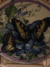 One of several Paul J. Sweany  butterfly plates
