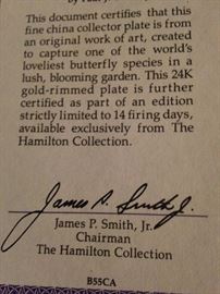 Document of authenticity 