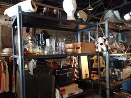 Cameras, planters, lamps, dishes, vases