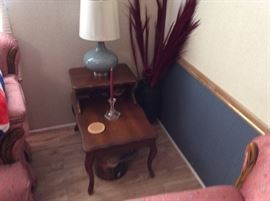 1960's sofa end table