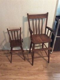 Vintage child’s high chair 
