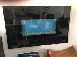 Electric wall fireplace