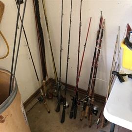 Many, Many more fishing rods... high end are in the house
