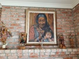 American Indian Mom & Child by Billingsley