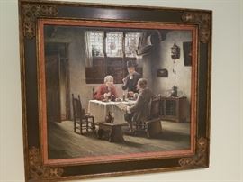 Men At Table by W. Pulschke Munchen