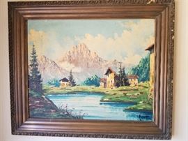 Mountain Scene by Moretti