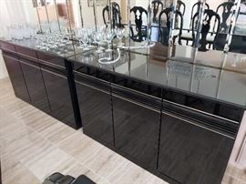Modern Black Lacquer Buffet (2)