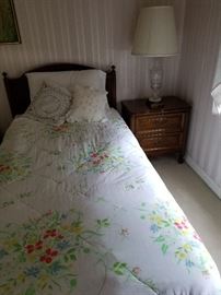 Traditional "Twin Bedroom Set" w/2-Twin Wood Headboards, 2-Night Stands & 1 Chest of Drawers