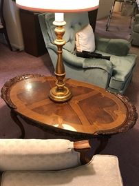 ANTIQUE INLAID TABLE