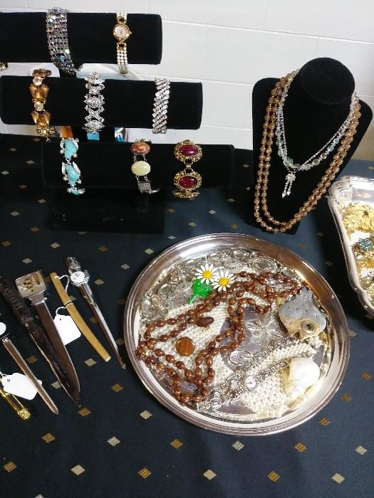 COSTUME JEWELRY, LETTER OPENERS