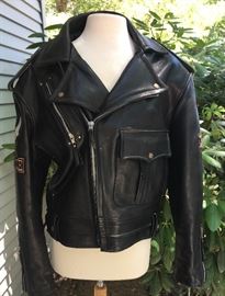 SIZE LARGE "GUESS" MOTORCYCLE JACKET MINT!!