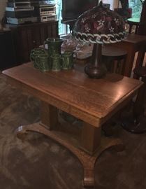 Antique Empire style library table