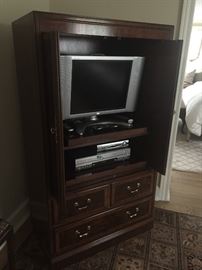 Armoire or Entertainment center, TV and DVD player