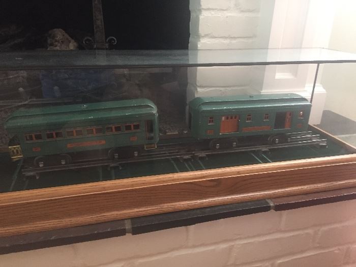 Trains - (set of 2) in acrylic and wood cases