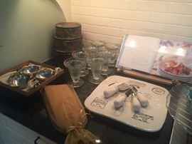Designer serving pieces and cheese trays