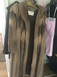 Beaver full length coat - excellent condition