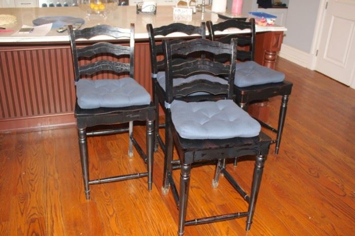 Set of 4 Bar Height Chairs