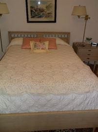 Mid-century full size bed by American of Martinsville