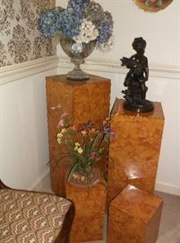 Four display pedestals