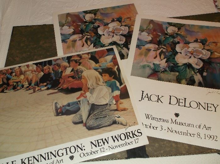 Autographed poster prints by Jack DeLoney and Dale Kennington