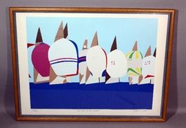 Franco Costa "Get Inside at the Mark" Signed Limited Edition #140/250 Print, Framed, 39"W x 29"H