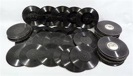 Assorted Edison Records Phonograph Diamond Disks, Qty 54