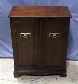 Cabinet with Interior Sectioned Compartments, 27"W x 33.5"H x 15"D