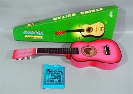 23" Pink Acoustic String Guitar, Appears New in Box