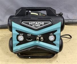 Hitachi Koki EC119SA 2.5 HP Side Stack Air Compressor, 4 Gallon Twin Stack Tank, 15 Amp, 90 PSI